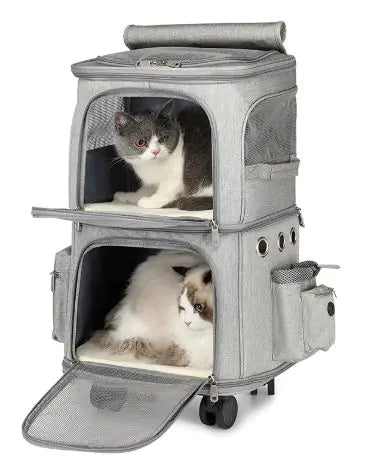 Dual Pet Travel Trolley